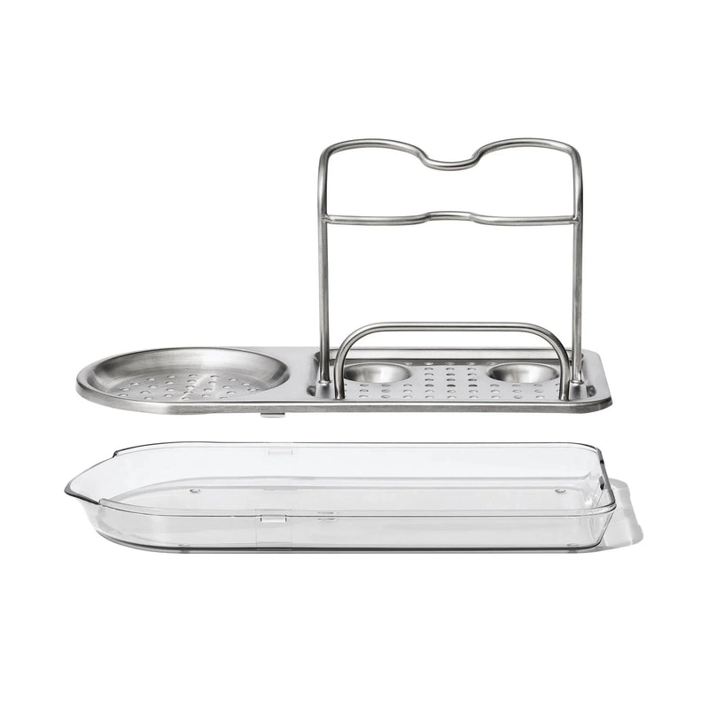 Porta Utensílios Pia com Bandeja Removivel Inox 26cm OXO