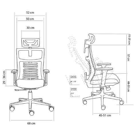 Cadeira Ergonômica Max 3.0