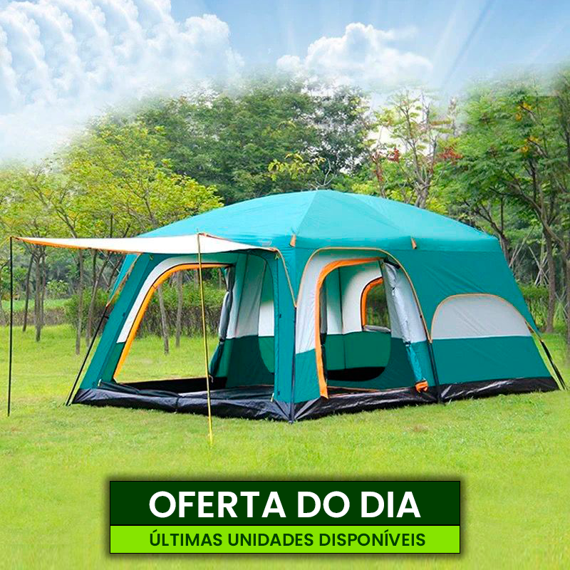 Cabana para acampamentos extremamente prática