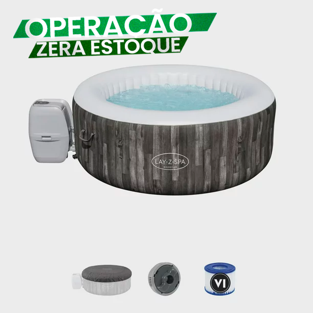 Spa Portátil Inflável Para Até 7 Pessoas com Aquecimento Automático + Bomba Bivolt