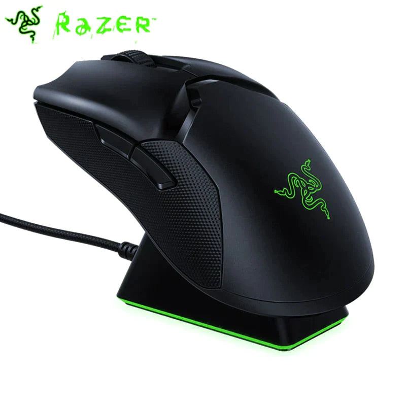 Razer Viper Ultimate Hyperspeed Sem Fio + Base de carregamento RGB Sensor óptico 20K DPI