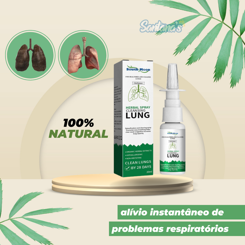 Tratamento para Fumantes "Herbal Spray®" - Alívio Instantâneo dos Pulmões