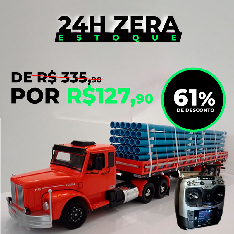 Conjunto Scania Controle Remoto Jacaré 111 + (Rádio AT9s Pro)