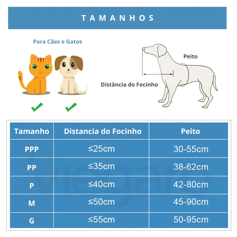 Coleira Anti-Colisão para Pet com Deficiência Visual - Wodondog