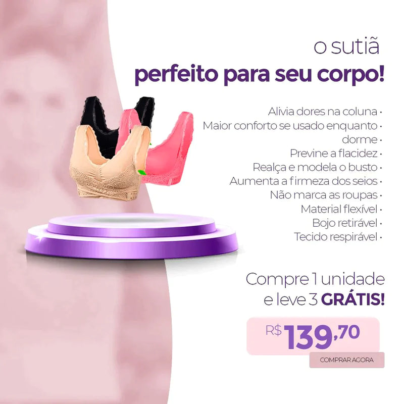 COMPRE 1 LEVE 3 - Sutiã Postura Elegante Upchest®