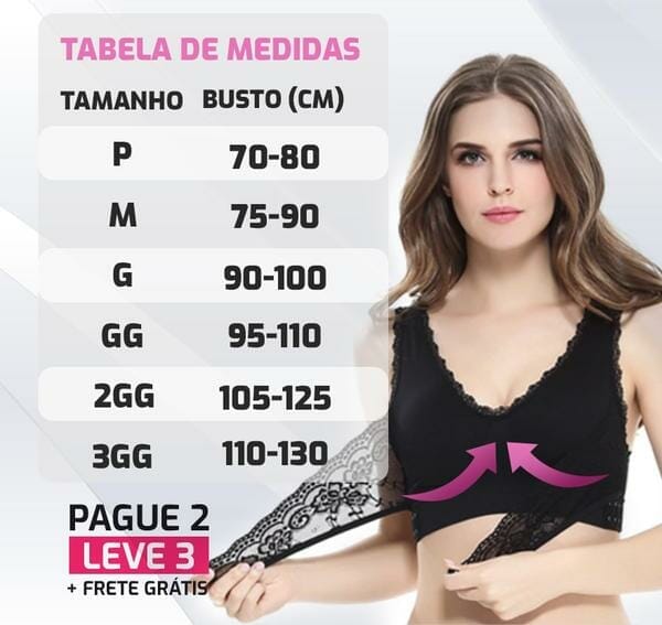 Sutiã Soft Push-Up™ - Pague 2, Leve 3